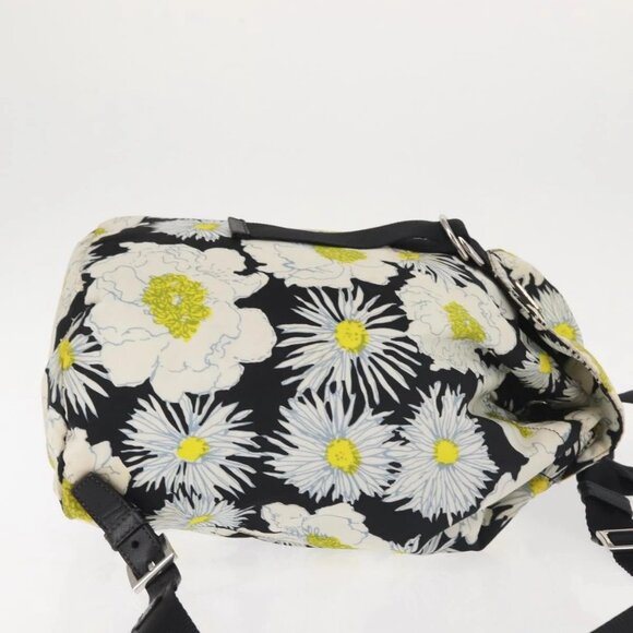 PRADA Backpack Nylon Black Silver Auth am9106 - Picture 3 of 16